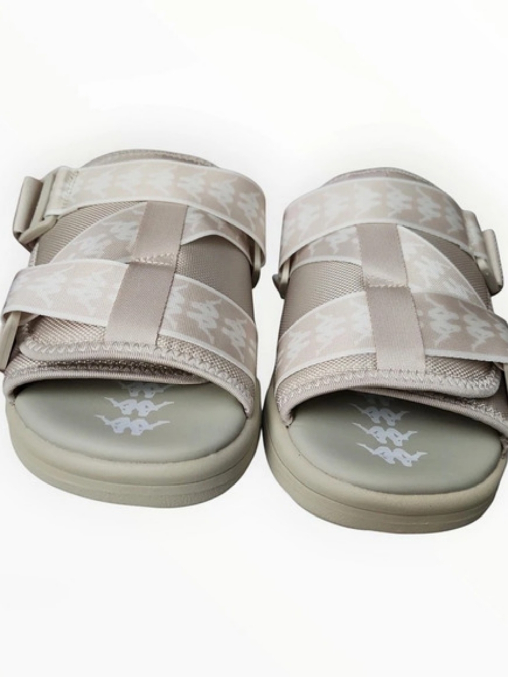Kappa 222 Banda Mitel 1 Slides Mens Sandals in Beige NWT